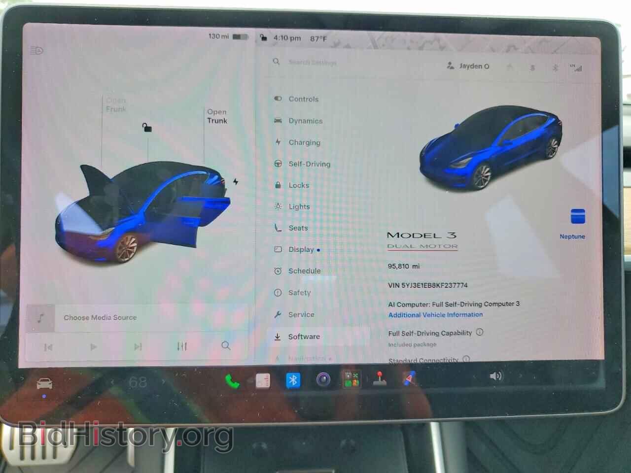 2019 TESLA MODEL 3 - VIN: 5YJ3E1EB8KF237774 - Photo 9