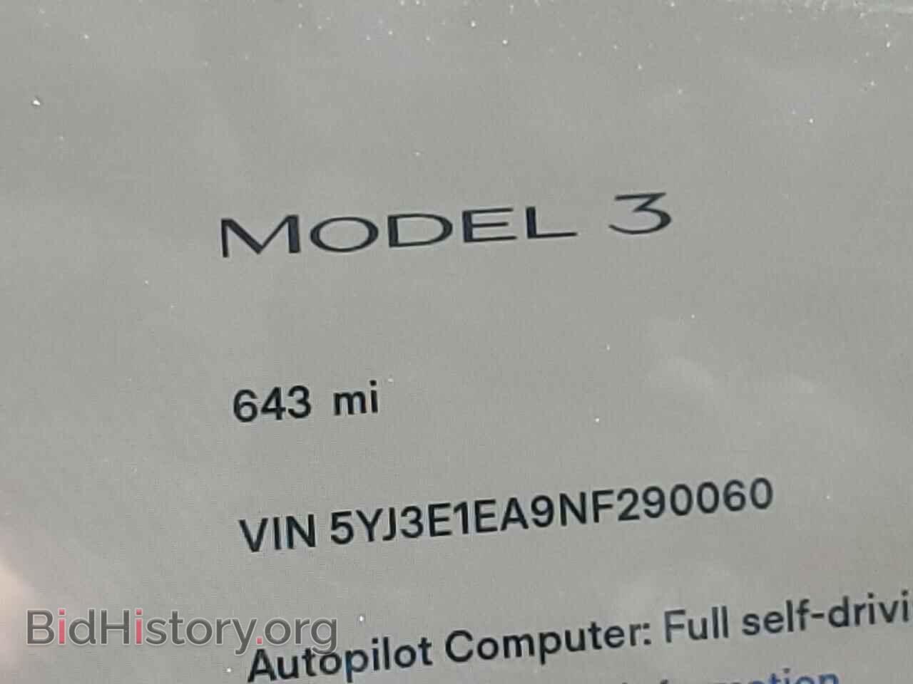2022 TESLA MODEL 3 - VIN: 5YJ3E1EA9NF290060 - Фото 8