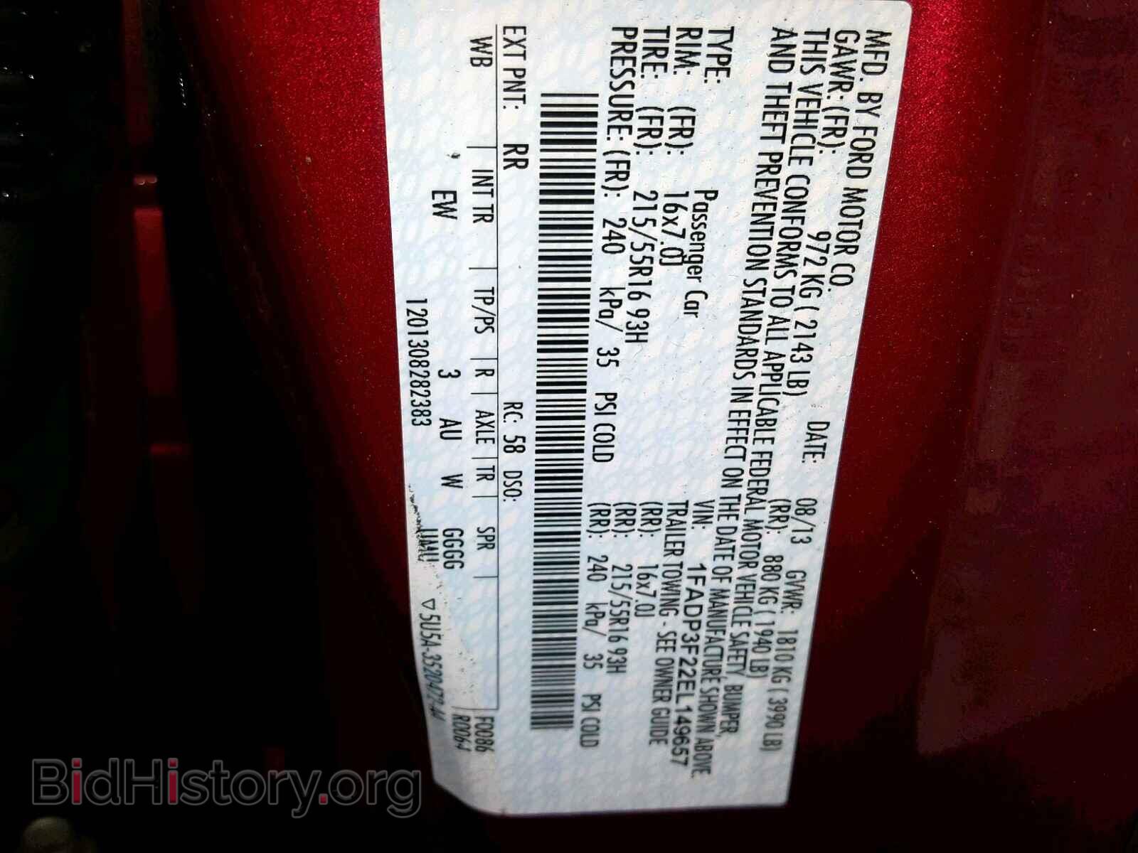 2014 FORD FOCUS - VIN: 1FADP3F22EL149657 - Photo 10