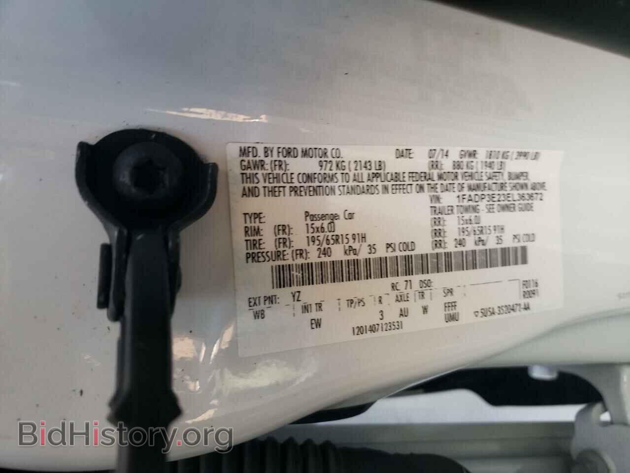 2014 FORD FOCUS - VIN: 1FADP3E23EL363672 - Photo 10