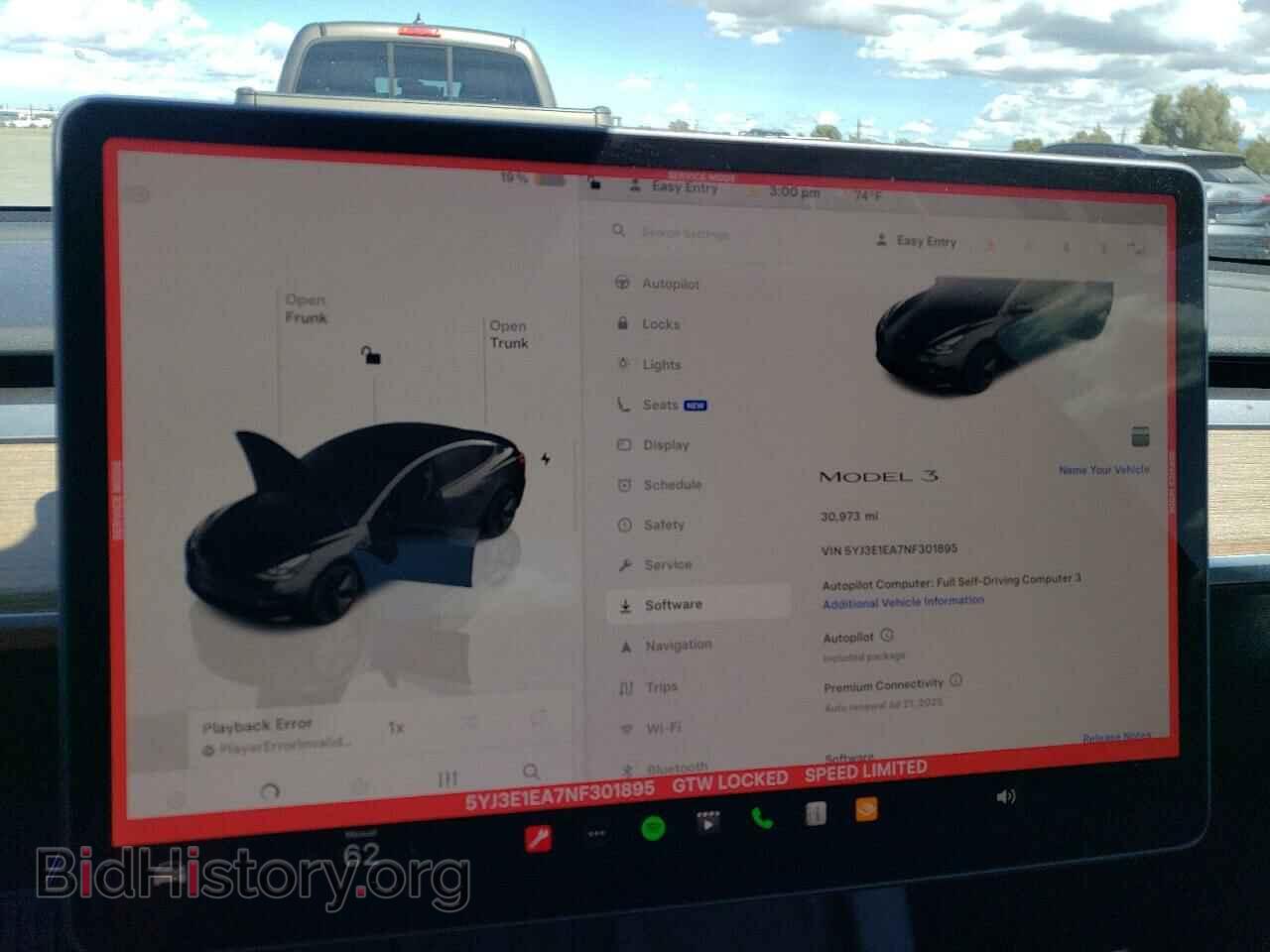 2022 TESLA MODEL 3 - VIN: 5YJ3E1EA7NF301895 - Фото 9