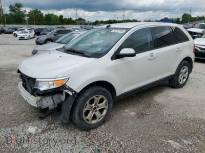 2013 Ford EDGE SEL, белый — VIN 2FMDK3JC9DBB52624, Copart