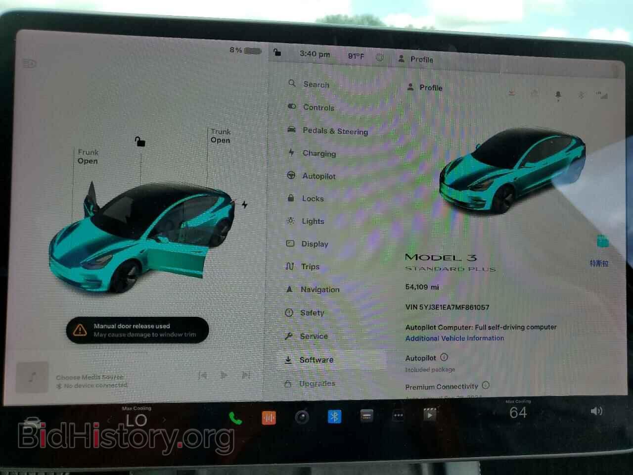 2021 TESLA MODEL 3 - VIN: 5YJ3E1EA7MF861057 - Photo 9