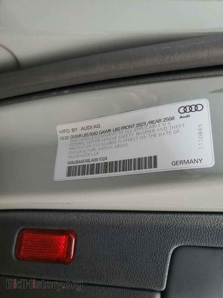 2020 AUDI S4/RS4 - VIN: WAUB4AF48LA061024 - Фото 10
