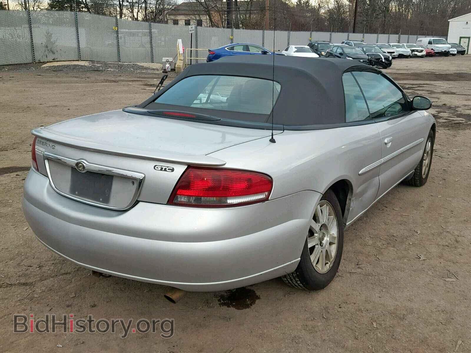 2005 CHRYSLER SEBRING - VIN: 1C3EL75R35N503761 - Фото 4