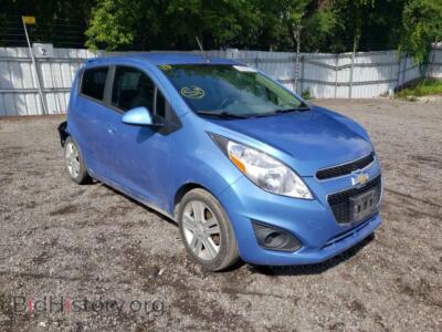 2014 Chevrolet SPARK Spark LS, синий — VIN KL8CB6S95EC411866, Copart
