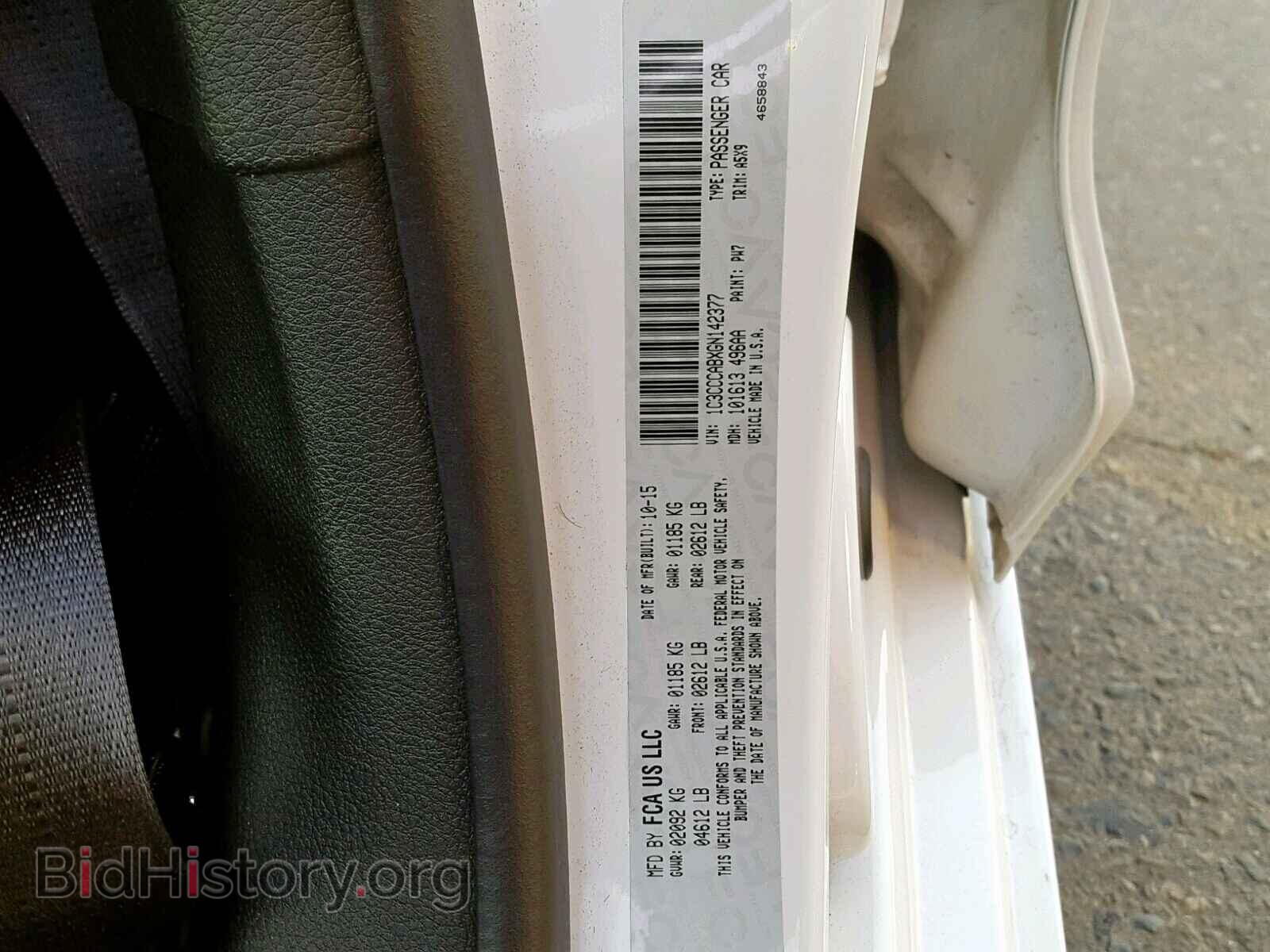 2016 CHRYSLER 200 - VIN: 1C3CCCABXGN142377 - Photo 10
