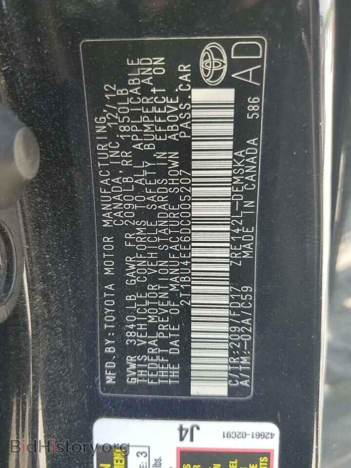 2013 TOYOTA COROLLA - VIN: 2T1BU4EE6DC005207 - Фото 12