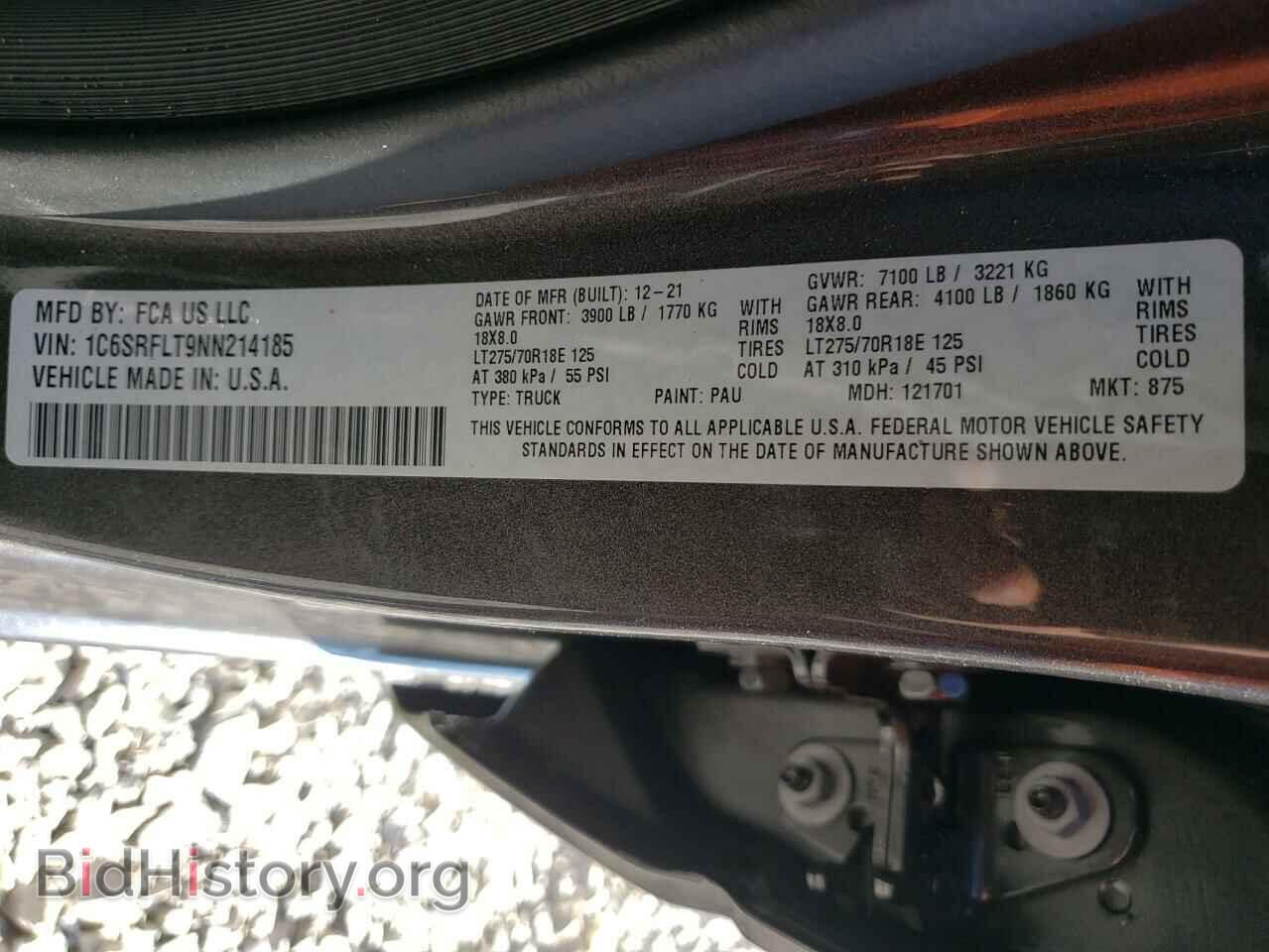 2022 RAM 1500 - VIN: 1C6SRFLT9NN214185 - Фото 10