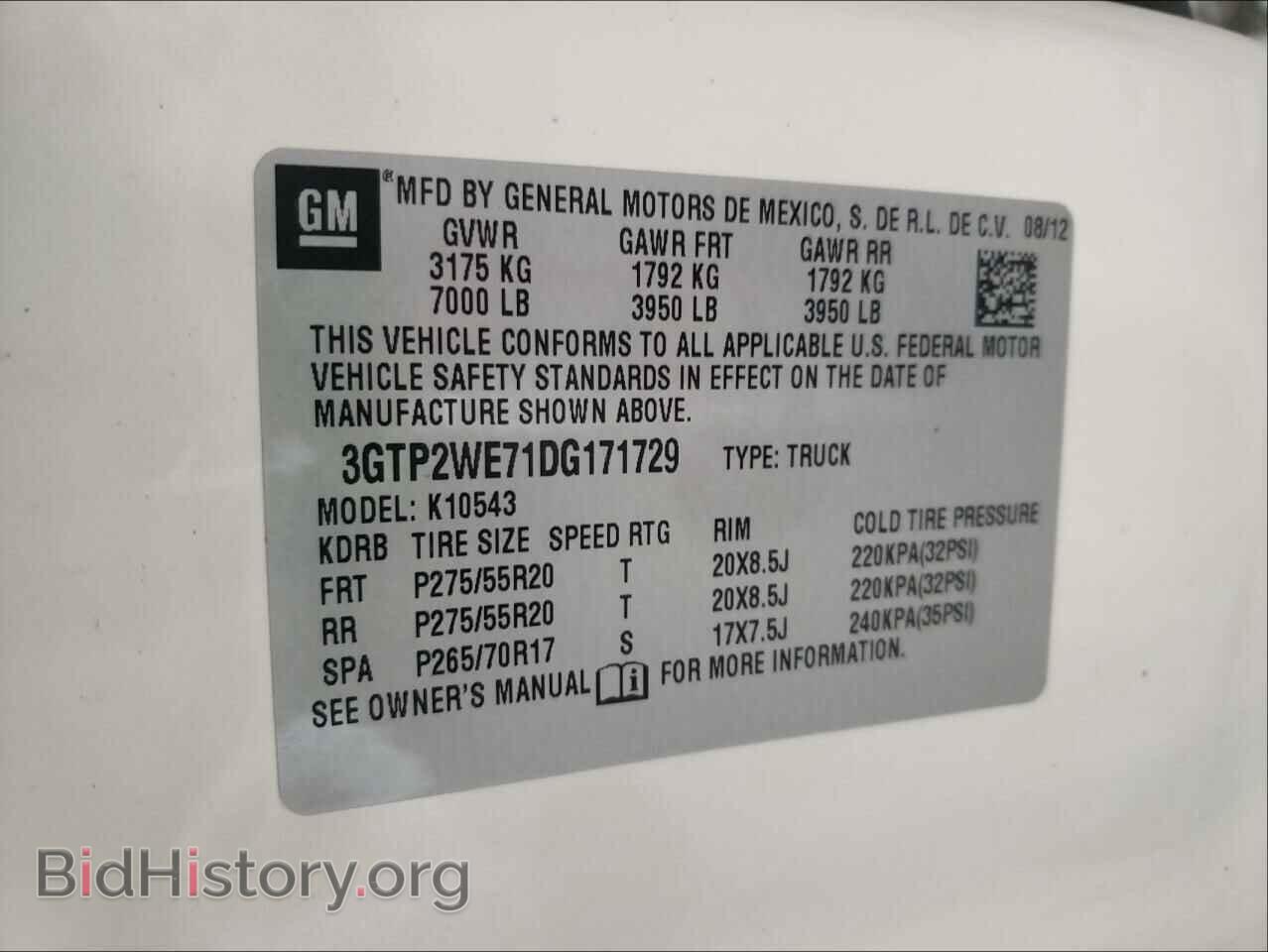 2013 GMC SIERRA - VIN: 3GTP2WE71DG171729 - Фото 10
