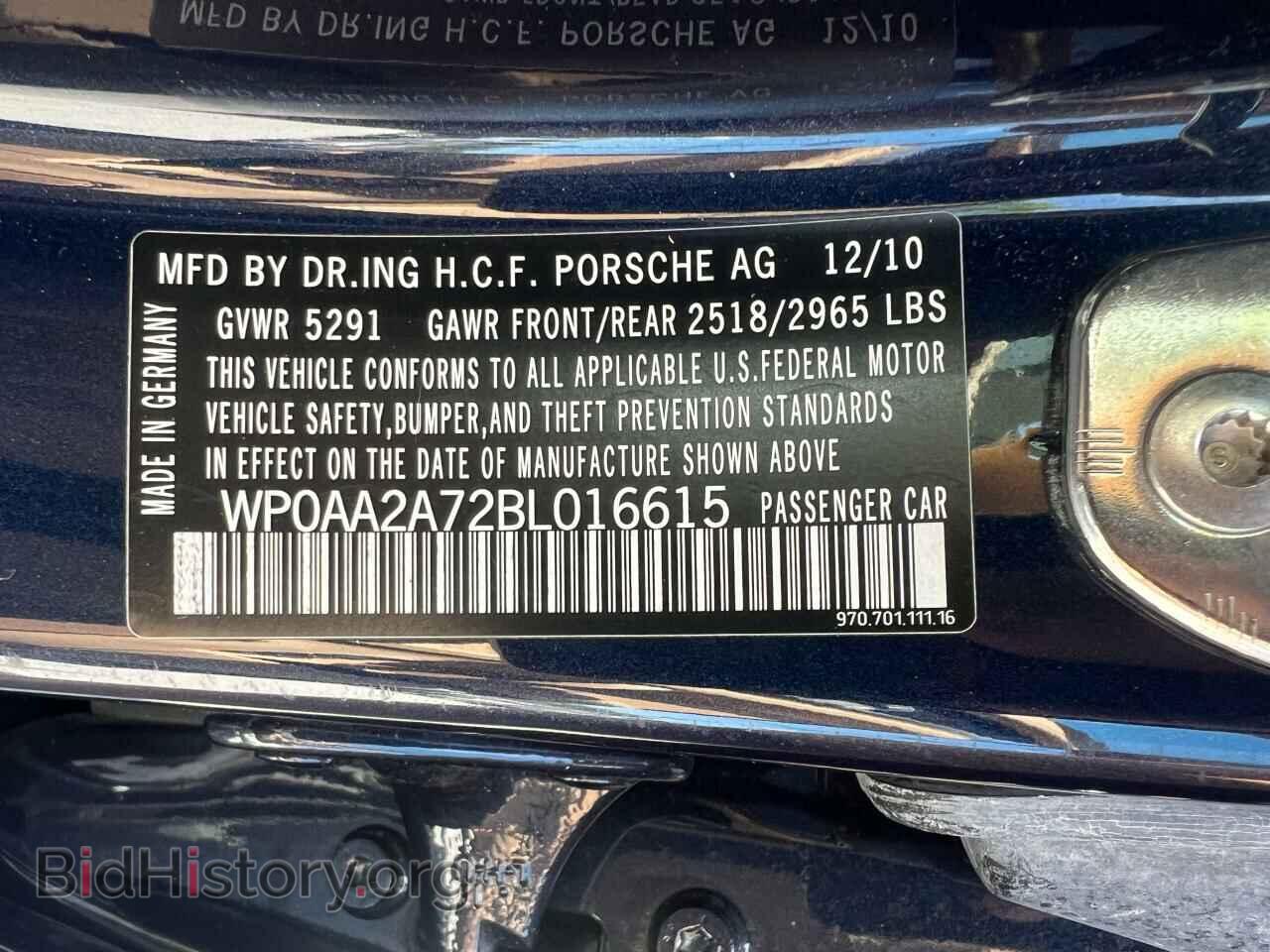 2011 PORSCHE PANAMERA - VIN: WP0AA2A72BL016615 - Фото 10