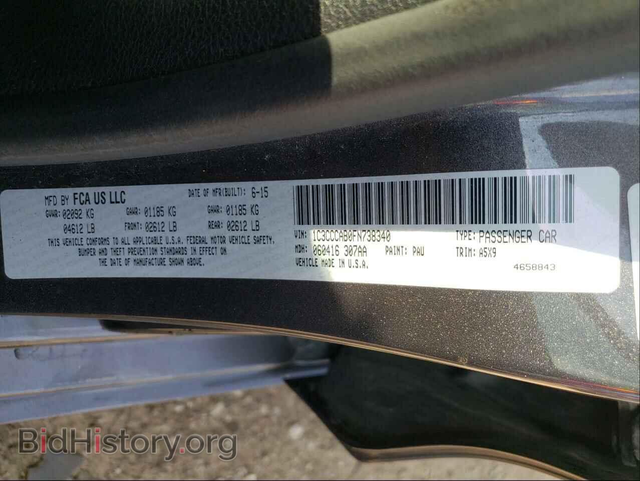 2015 CHRYSLER 200 - VIN: 1C3CCCAB0FN738340 - Photo 10