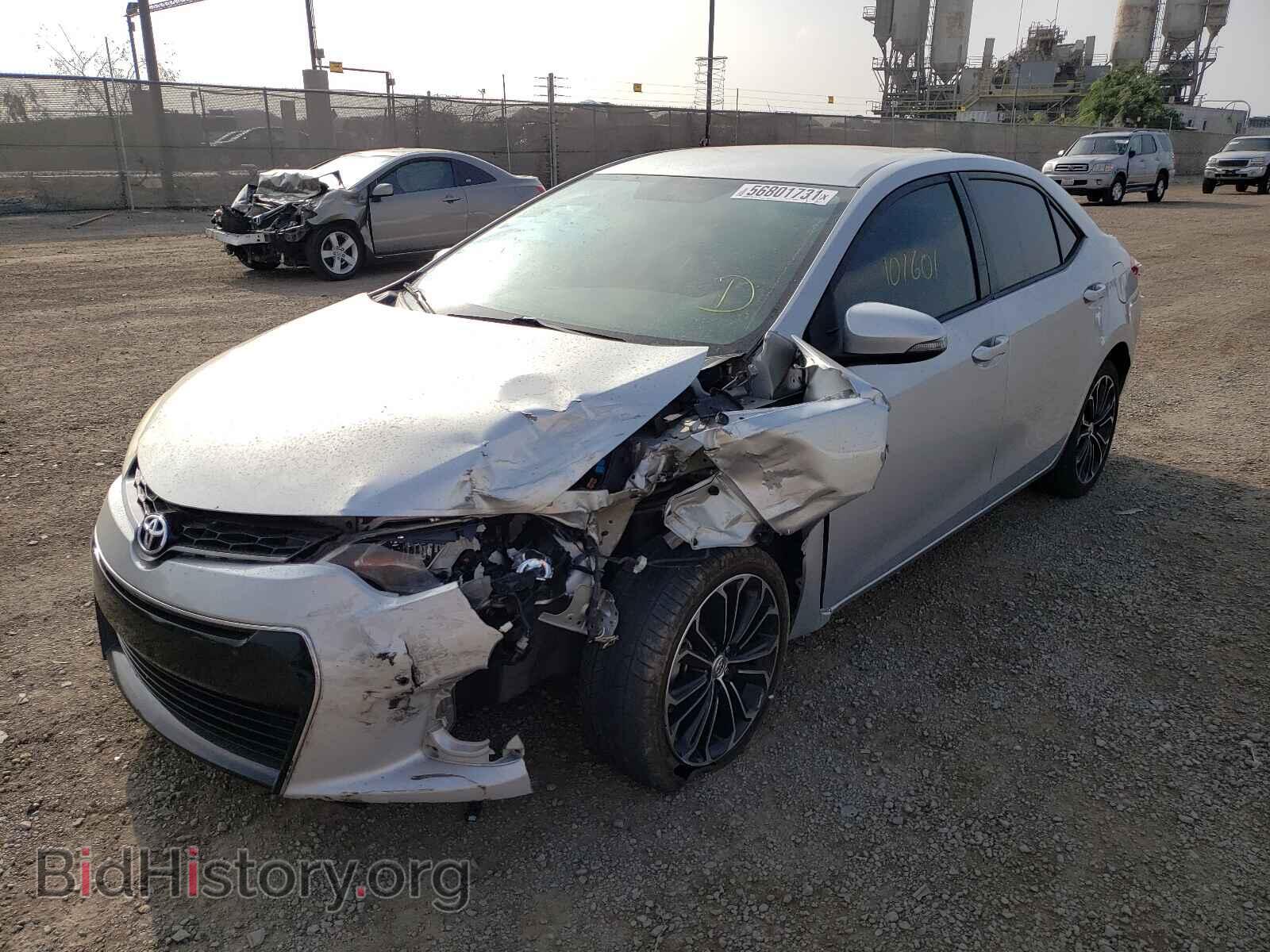 2014 TOYOTA COROLLA - VIN: 5YFBURHE8EP020723 - Фото 2