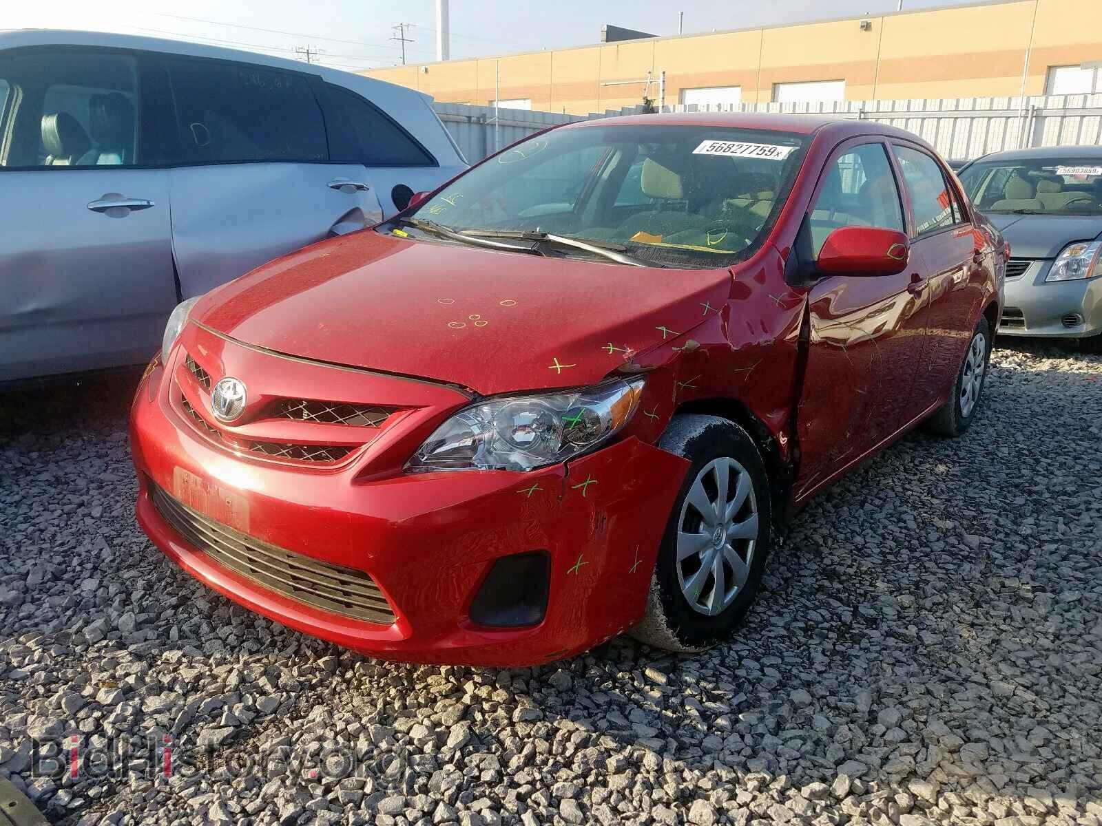 2012 TOYOTA COROLLA BA - VIN: 2T1BU4EE7CC832020 - Фото 2