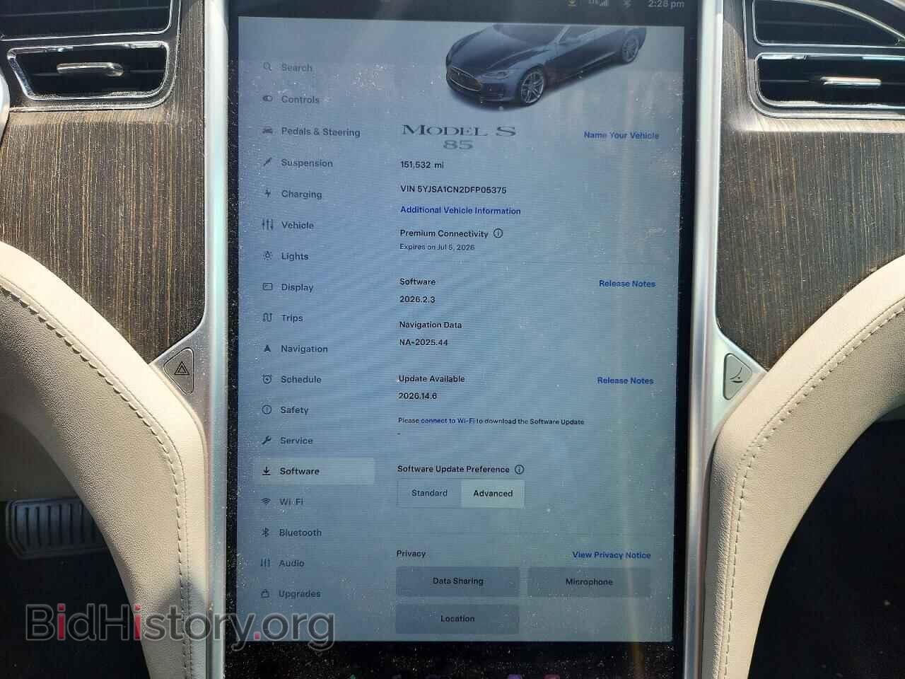 2013 TESLA MODEL S - VIN: 5YJSA1CN2DFP05375 - Photo 9