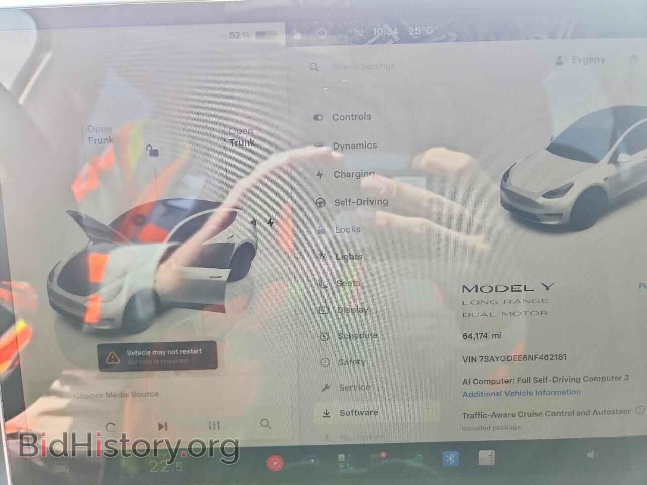 2022 TESLA MODEL Y - VIN: 7SAYGDEE6NF462181 - Фото 9