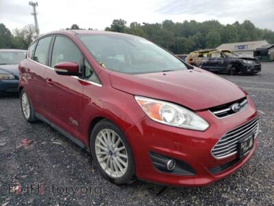2015 Ford CMAX C-Max Prem, красный — VIN 1FADP5CU2FL108626, Copart
