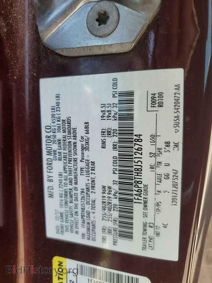 2018 FORD ALL Models - VIN: 1FA6P8TH8J5126784 - Photo 13