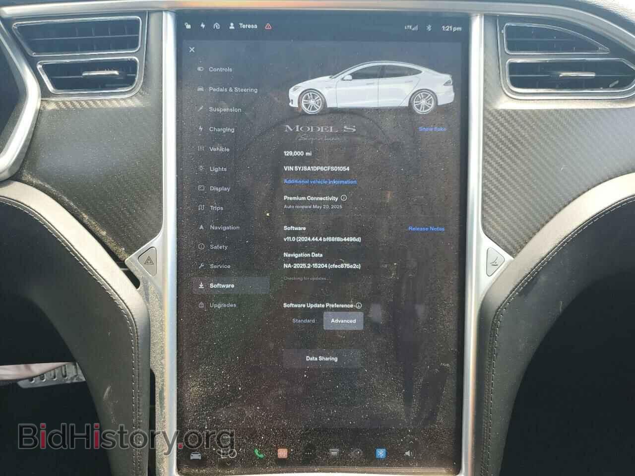 2012 TESLA MODEL S - VIN: 5YJSA1DP6CFS01054 - Photo 9