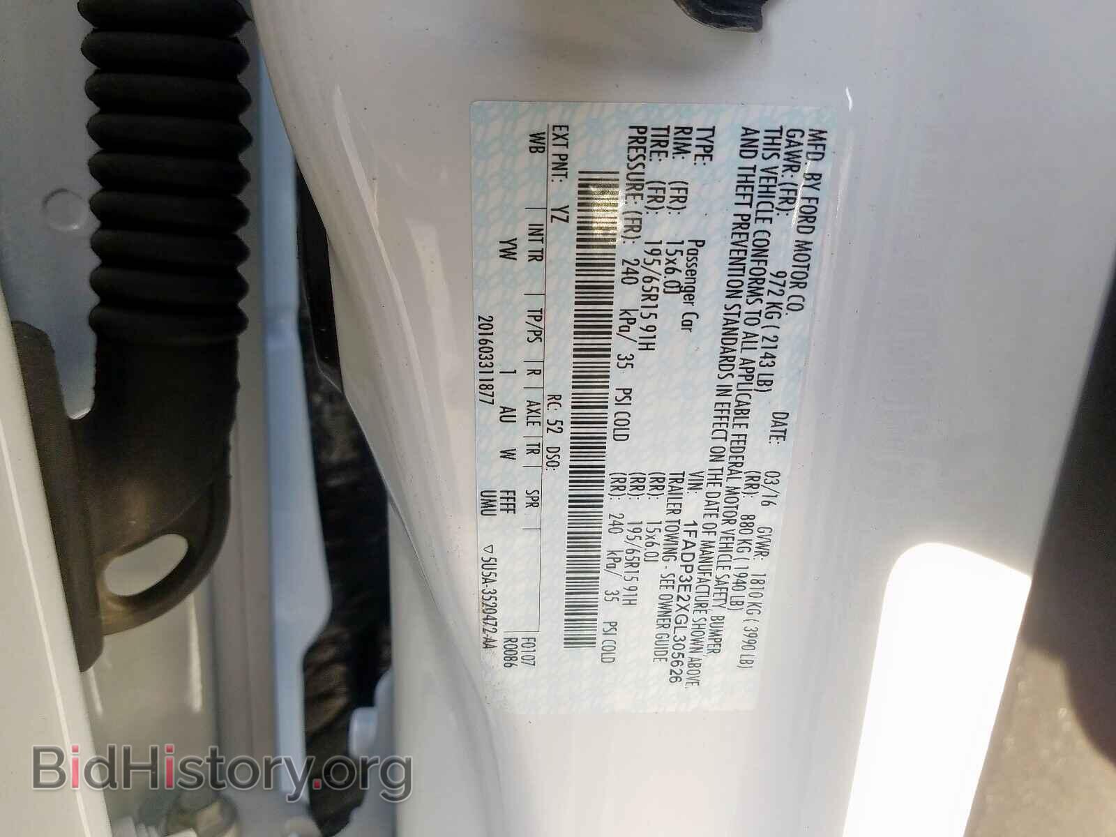 2016 FORD FOCUS - VIN: 1FADP3E2XGL305626 - Photo 10