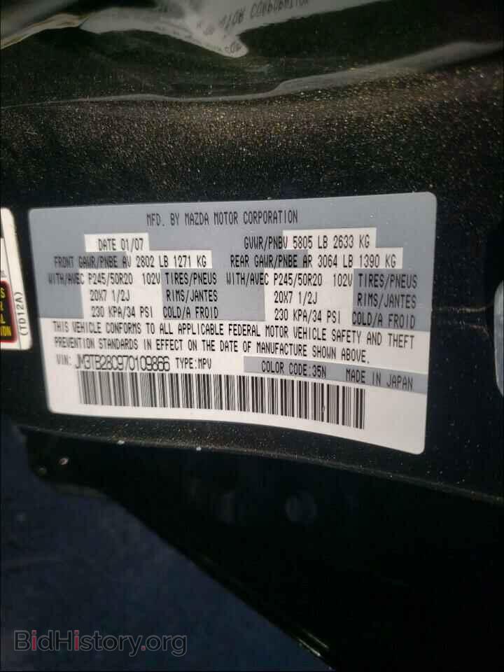 2007 MAZDA CX-9 - VIN: JM3TB28C970109866 - Фото 10