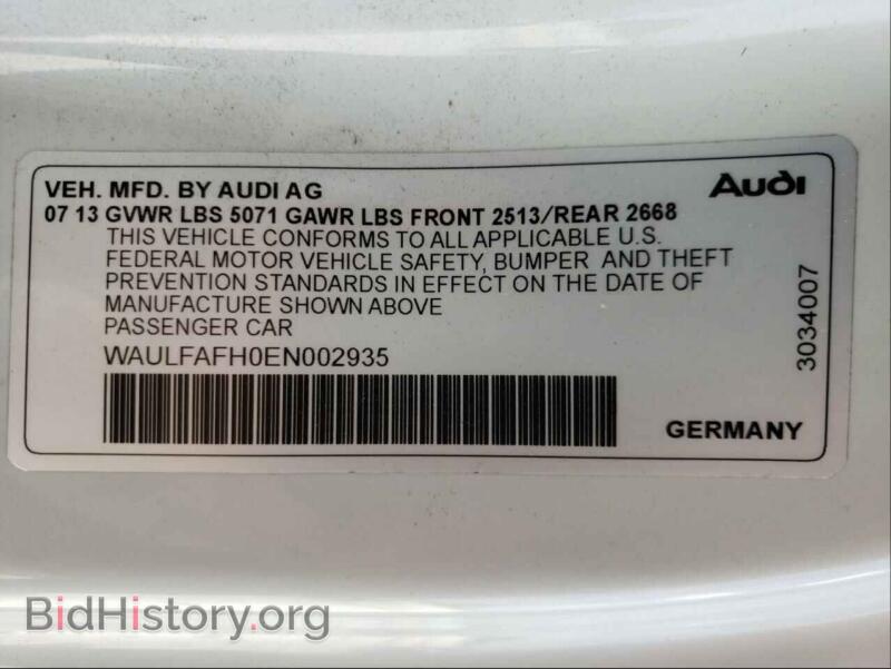 2014 Audi A5 (VIN WAULFAFH0EN002935) — photo 10 of 10