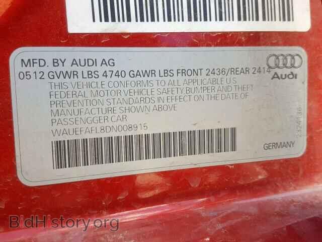 2013 AUDI A4 - VIN: WAUEFAFL8DN008915 - Фото 10