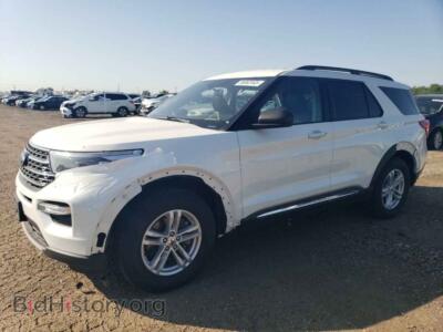 2021 Ford EXPLORER XLT, white — VIN 1FMSK8DH7MGB79468, Copart