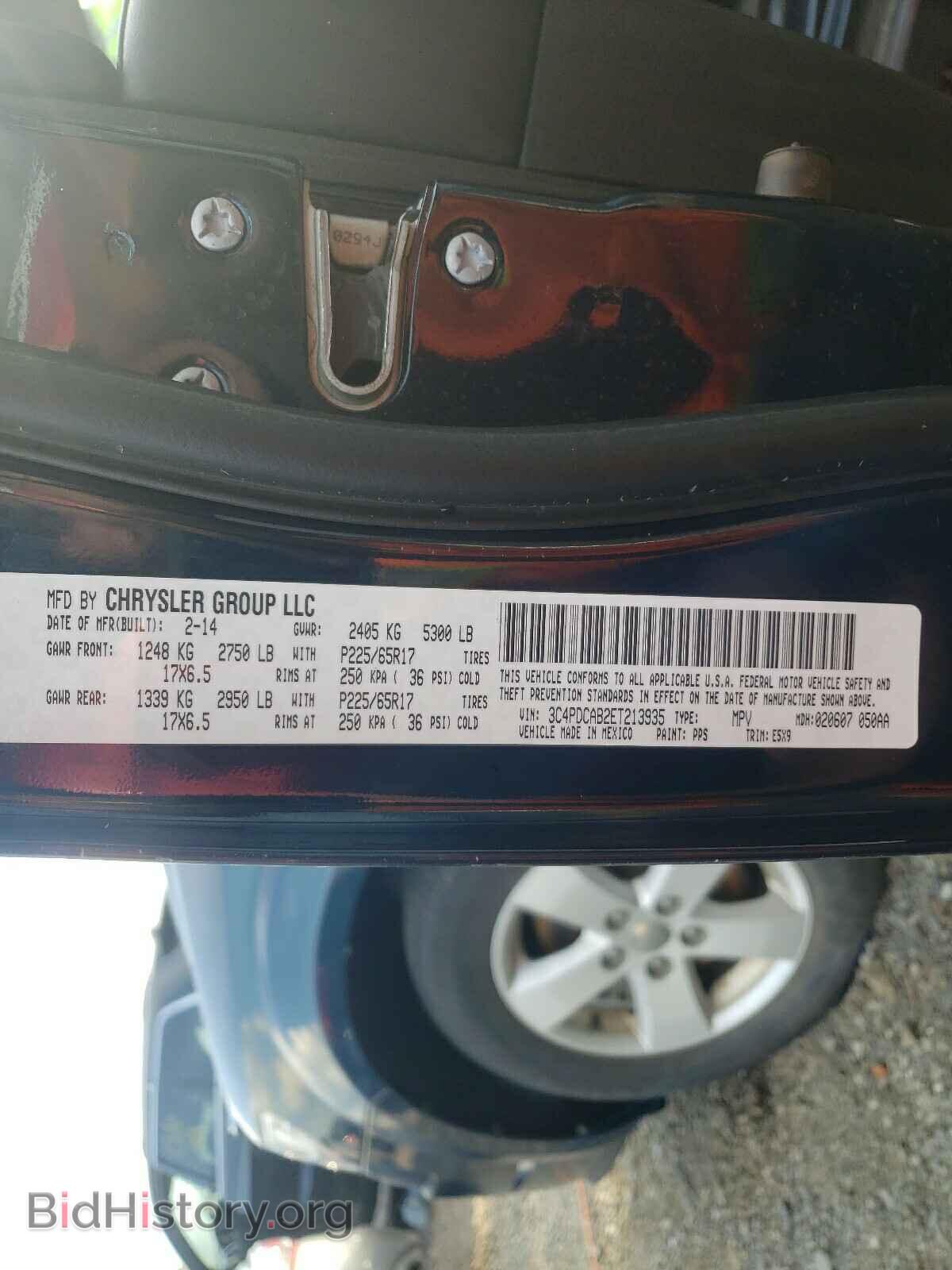 2014 DODGE JOURNEY - VIN: 3C4PDCAB2ET213935 - Фото 10