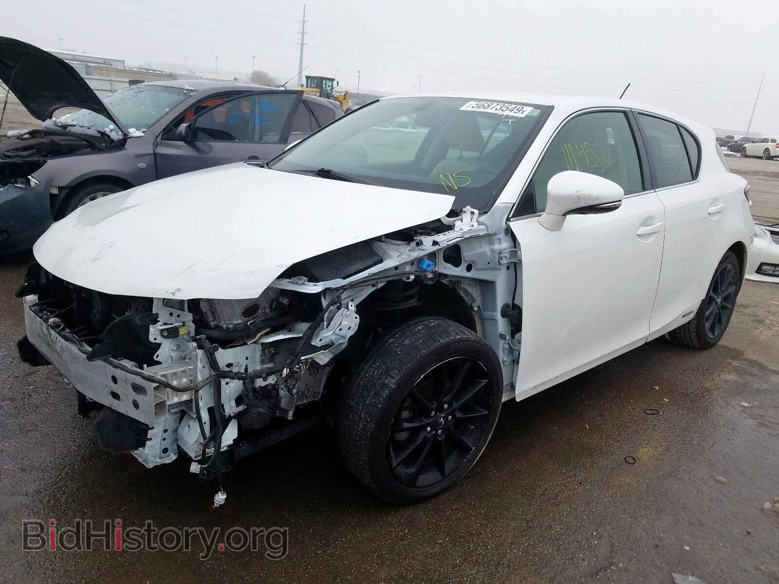2012 LEXUS CT 200 - VIN: JTHKD5BH2C2120659 - Фото 2