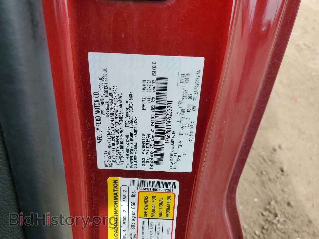 2016 FORD ALL Models - VIN: 1FA6P8TH5G5232201 - Photo 12