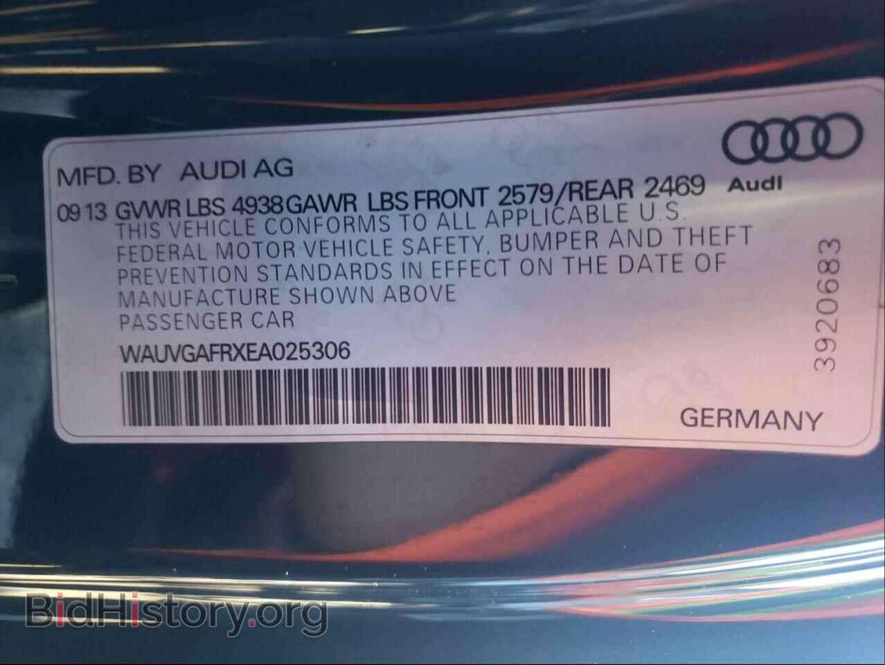2014 AUDI S5/RS5 - VIN: WAUVGAFRXEA025306 - Фото 10