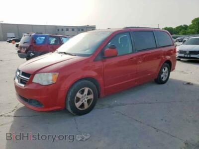 2013 Dodge CARAVAN SXT, red — VIN 2C4RDGCG7DR654650, Copart