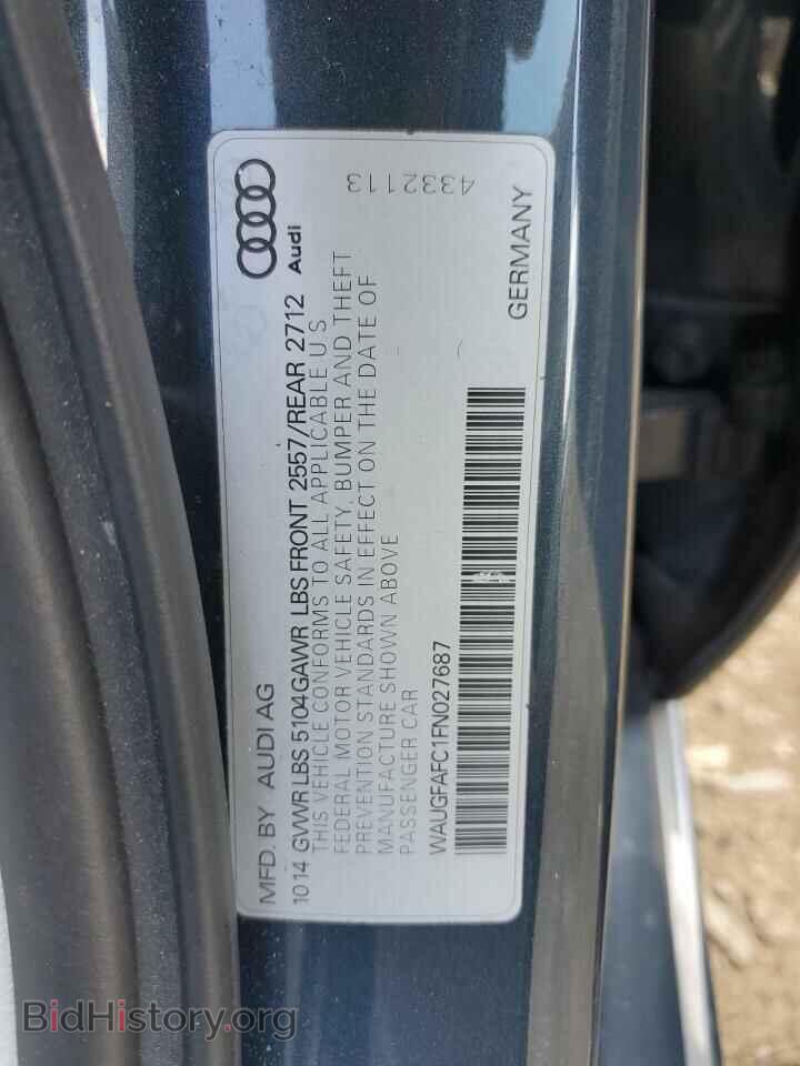 2015 AUDI A6 - VIN: WAUGFAFC1FN027687 - Фото 12