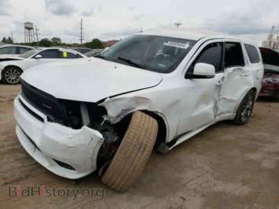 2019 Dodge DURANGO GT, white — VIN 1C4RDJDG7KC582432, Copart