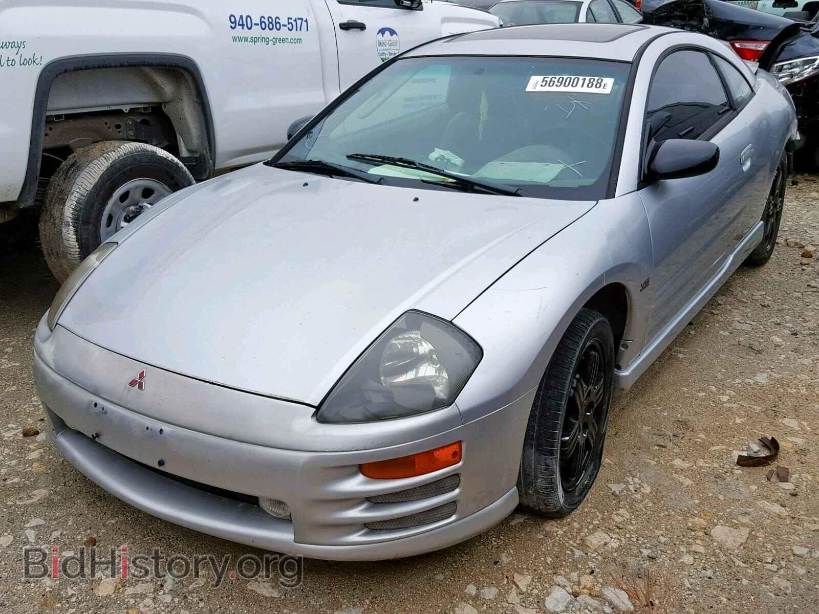 2001 MITSUBISHI ECLIPSE - VIN: 4A3AC54H71E020952 - Фото 2