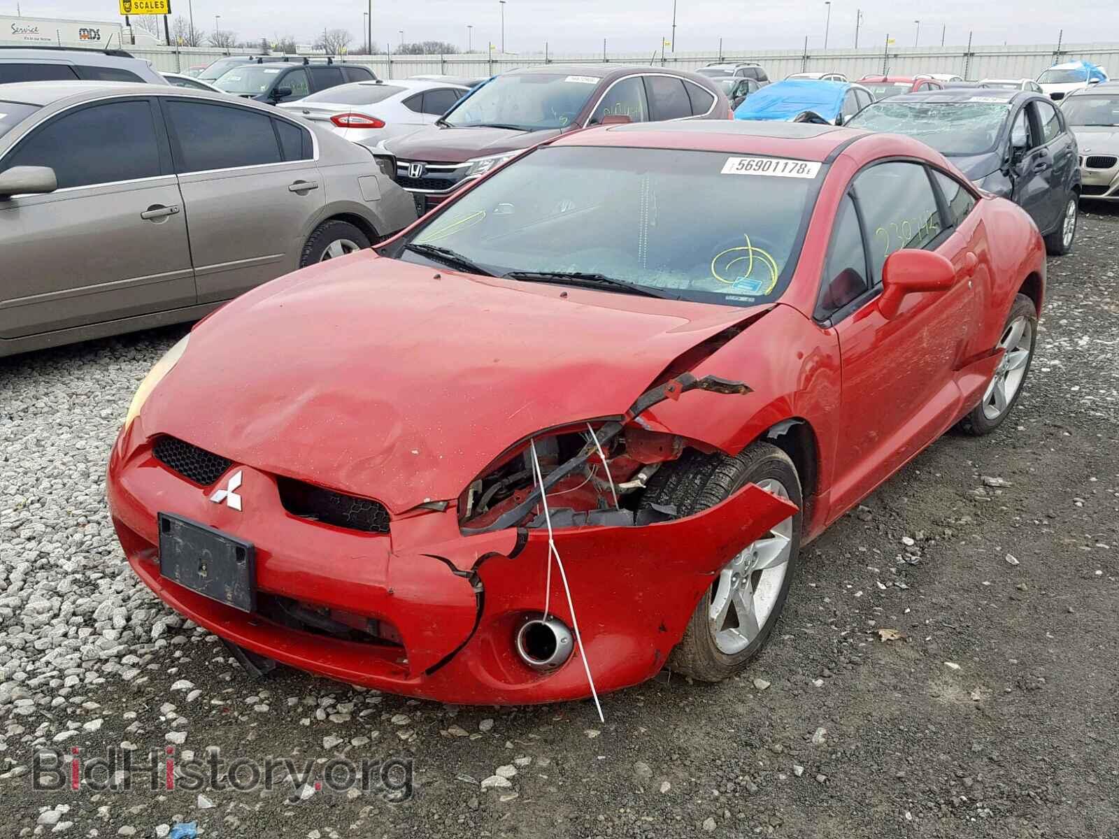 2007 MITSUBISHI ECLIPSE - VIN: 4A3AK34T17E022040 - Фото 2
