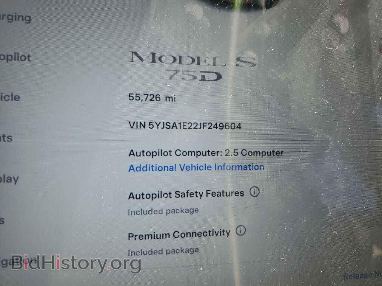 2018 TESLA MODEL S - VIN: 5YJSA1E22JF249604 - Photo 9
