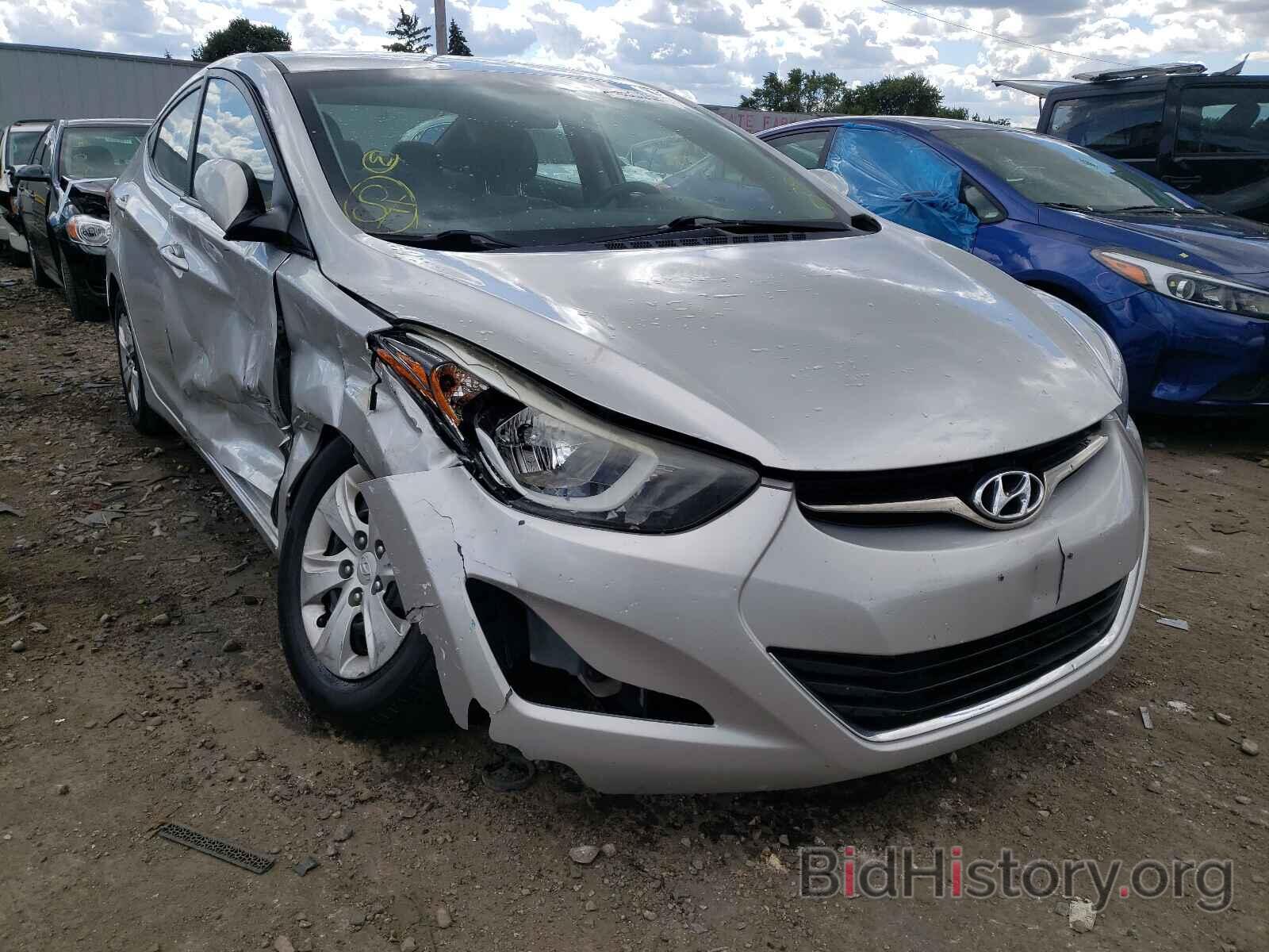 Фотография 5NPDH4AE0GH705342 - HYUNDAI ELANTRA 2016