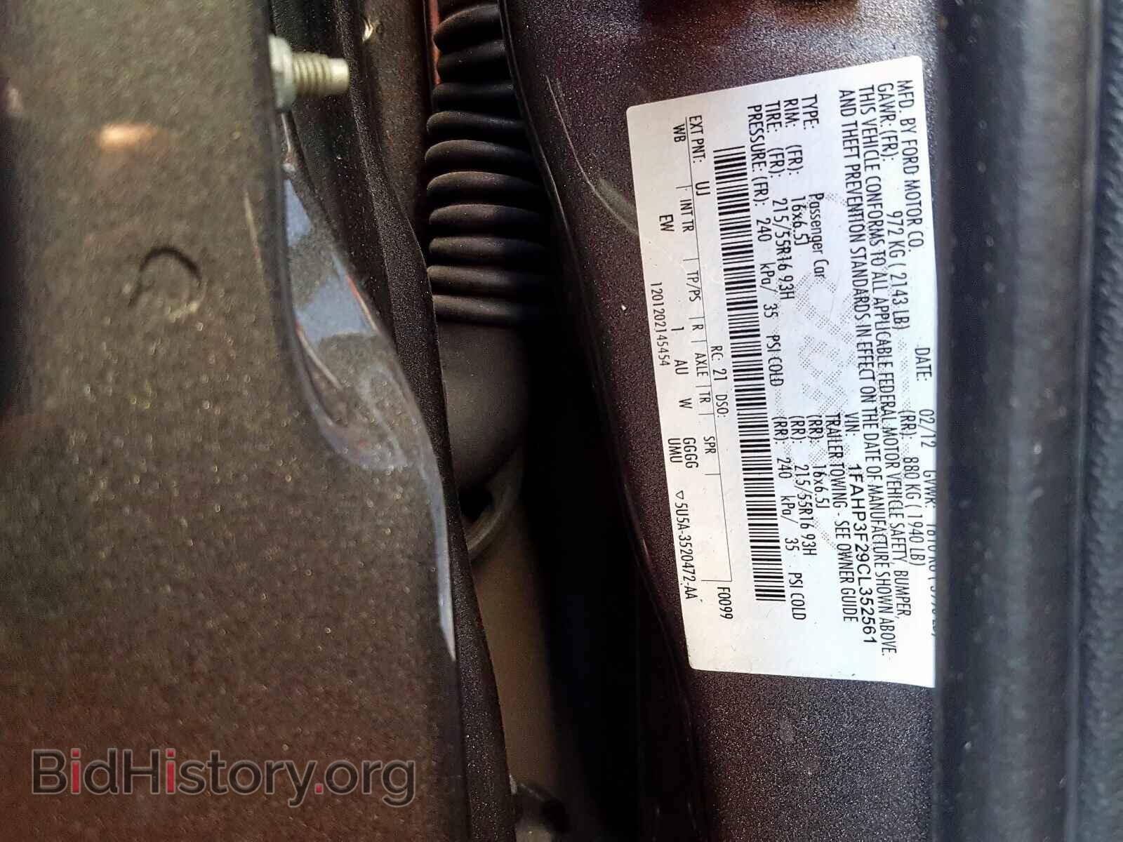 2012 FORD FOCUS SE - VIN: 1FAHP3F29CL352561 - Фото 10
