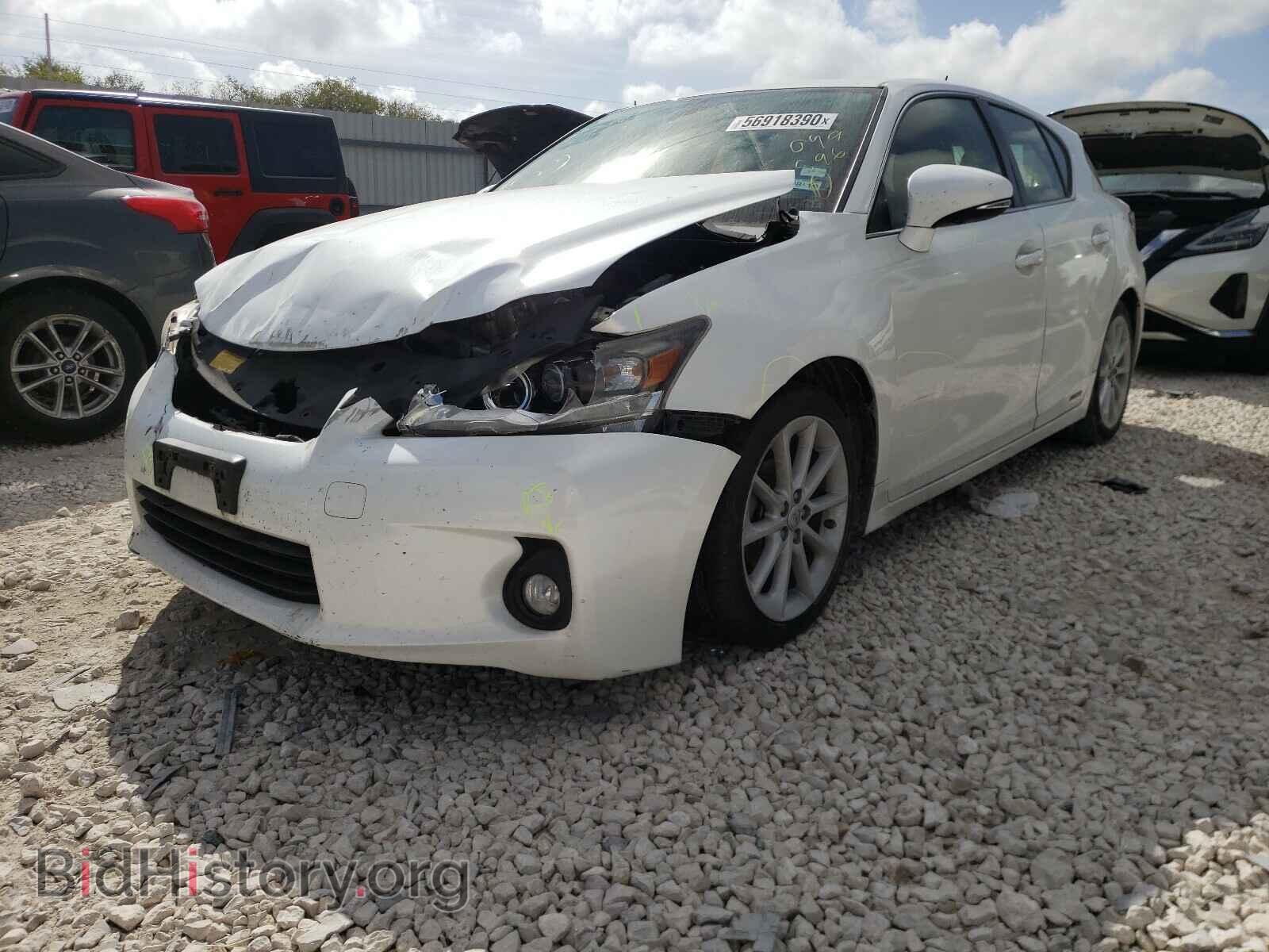 2012 LEXUS CT 200 - VIN: JTHKD5BH7C2099596 - Фото 2