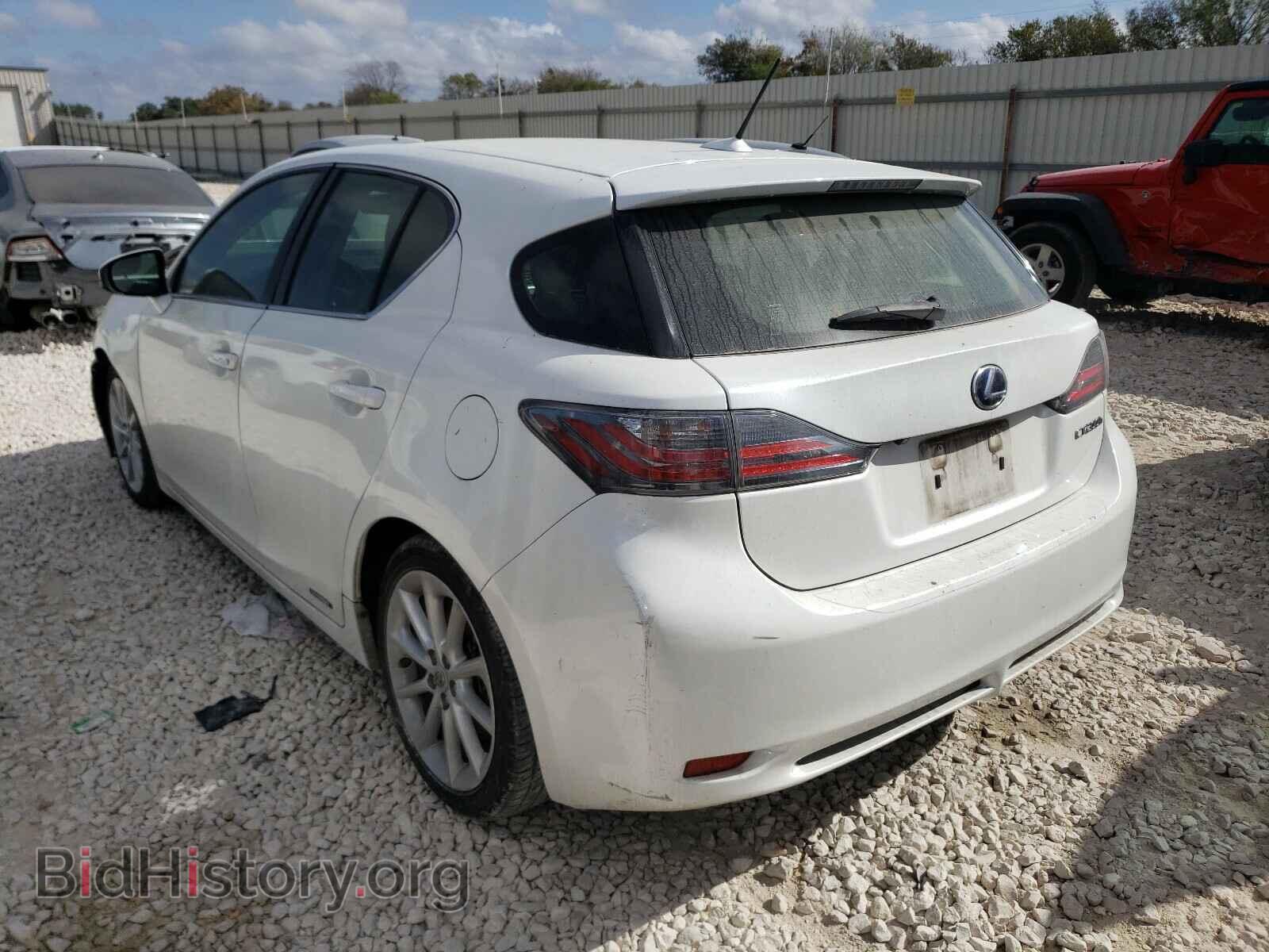 2012 LEXUS CT 200 - VIN: JTHKD5BH7C2099596 - Фото 3