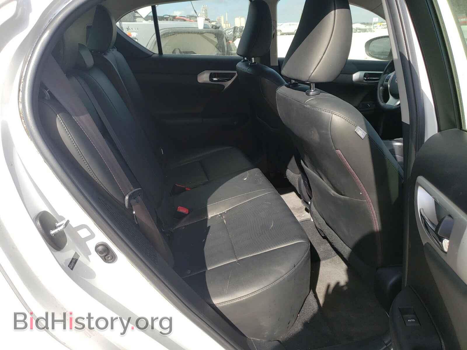 2012 LEXUS CT 200 - VIN: JTHKD5BH7C2099596 - Фото 6