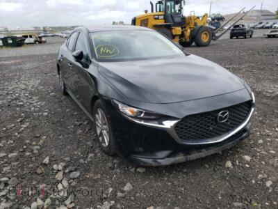 2021 Mazda 3, black — VIN JM1BPAALXM1307629, Copart
