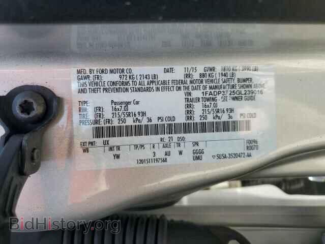 2016 FORD FOCUS - VIN: 1FADP3F25GL239016 - Фото 12