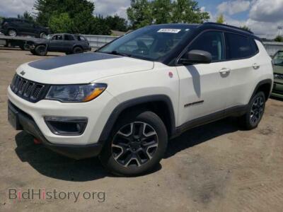 2020 Jeep COMPASS Trailhawk, white — VIN 3C4NJDDB3LT131856, Copart