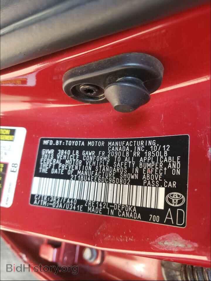 2013 TOYOTA COROLLA - VIN: 2T1BU4EE6DC960802 - Photo 10