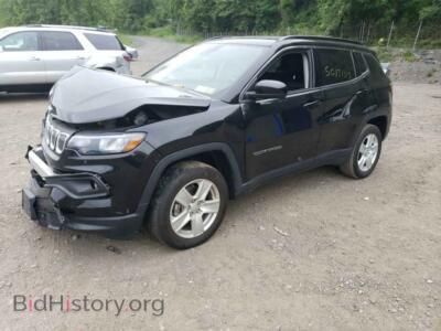 2022 Jeep COMPASS Compass LA, black — VIN 3C4NJDBB8NT127324, Copart
