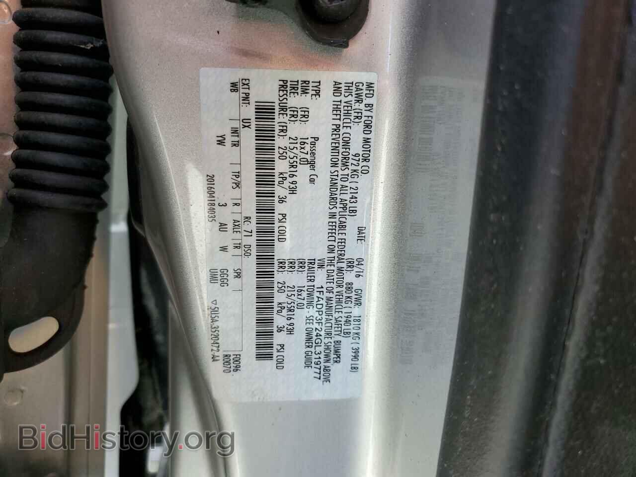 2016 FORD FOCUS - VIN: 1FADP3F24GL319777 - Photo 10
