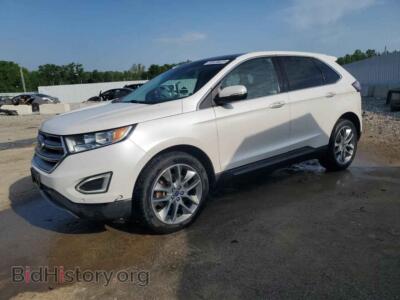 2016 Ford EDGE Titanium, белый — VIN 2FMPK4K86GBB28444, Copart